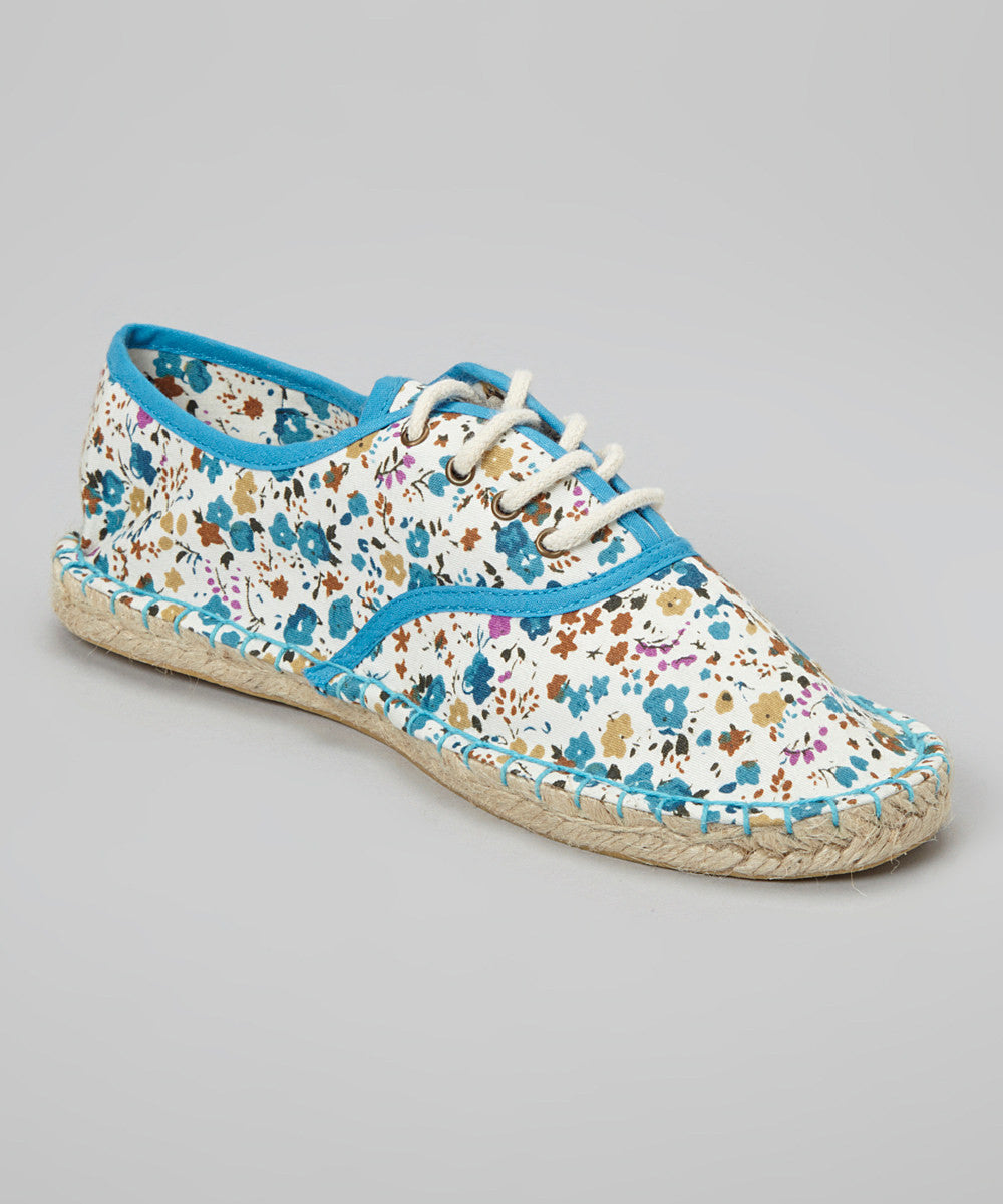 LAINA Floral Lace-Up Sneaker | Jute Sole | Sizes 6-10