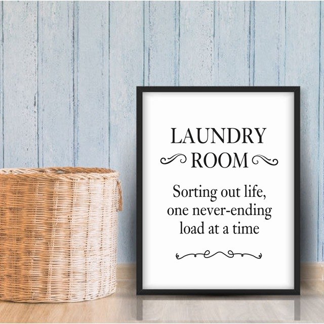 Laundry Room Wall Art Decor Life Canvas Print And