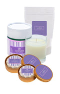 Spa Day Set | Lavender | Soy Candle, Aloe Soaps & Soaking Salts | White Tea, Lavender & Cedar | LiftWorks | HHPLIFT