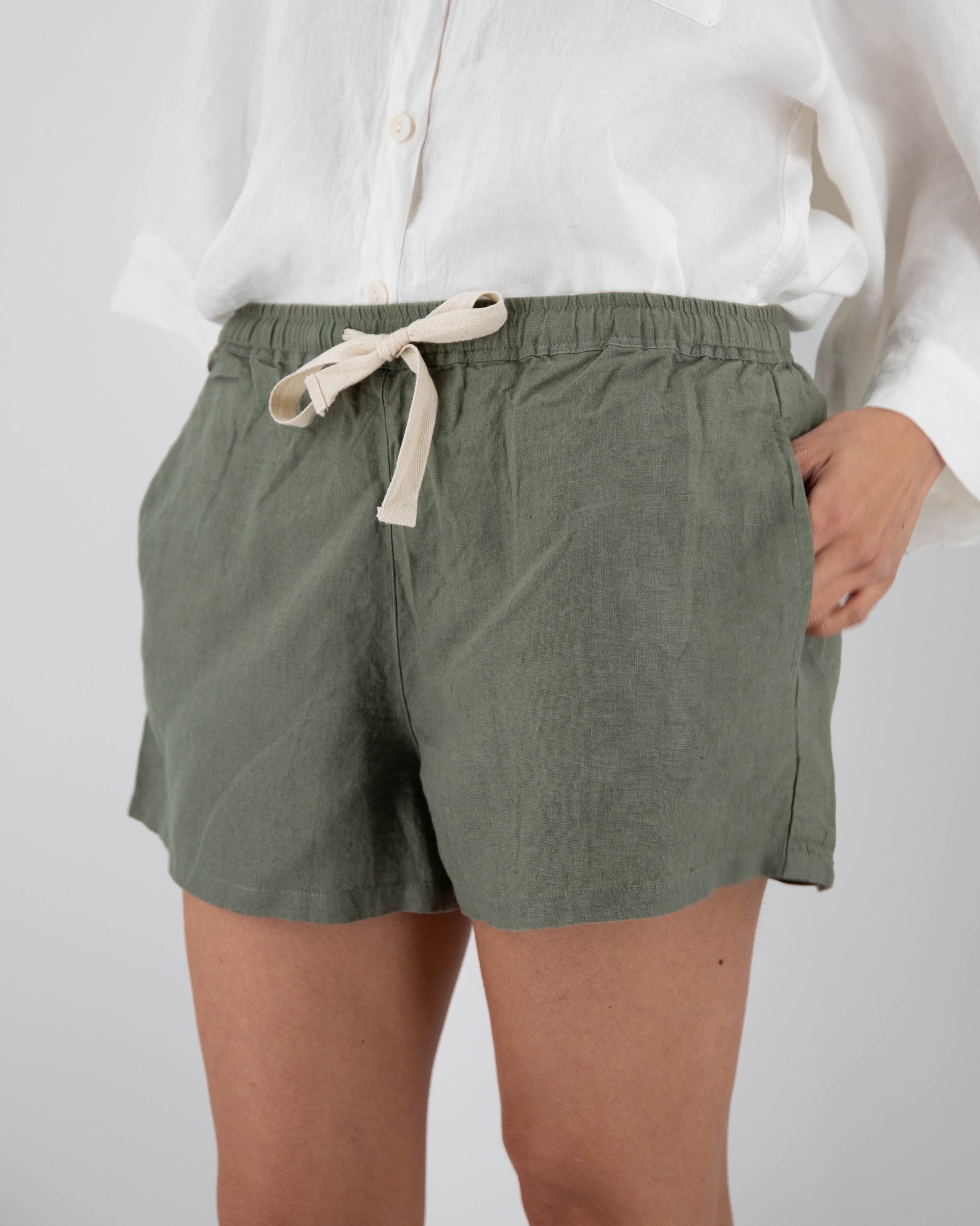 Linen Shorts – 100% French Linen Loungewear