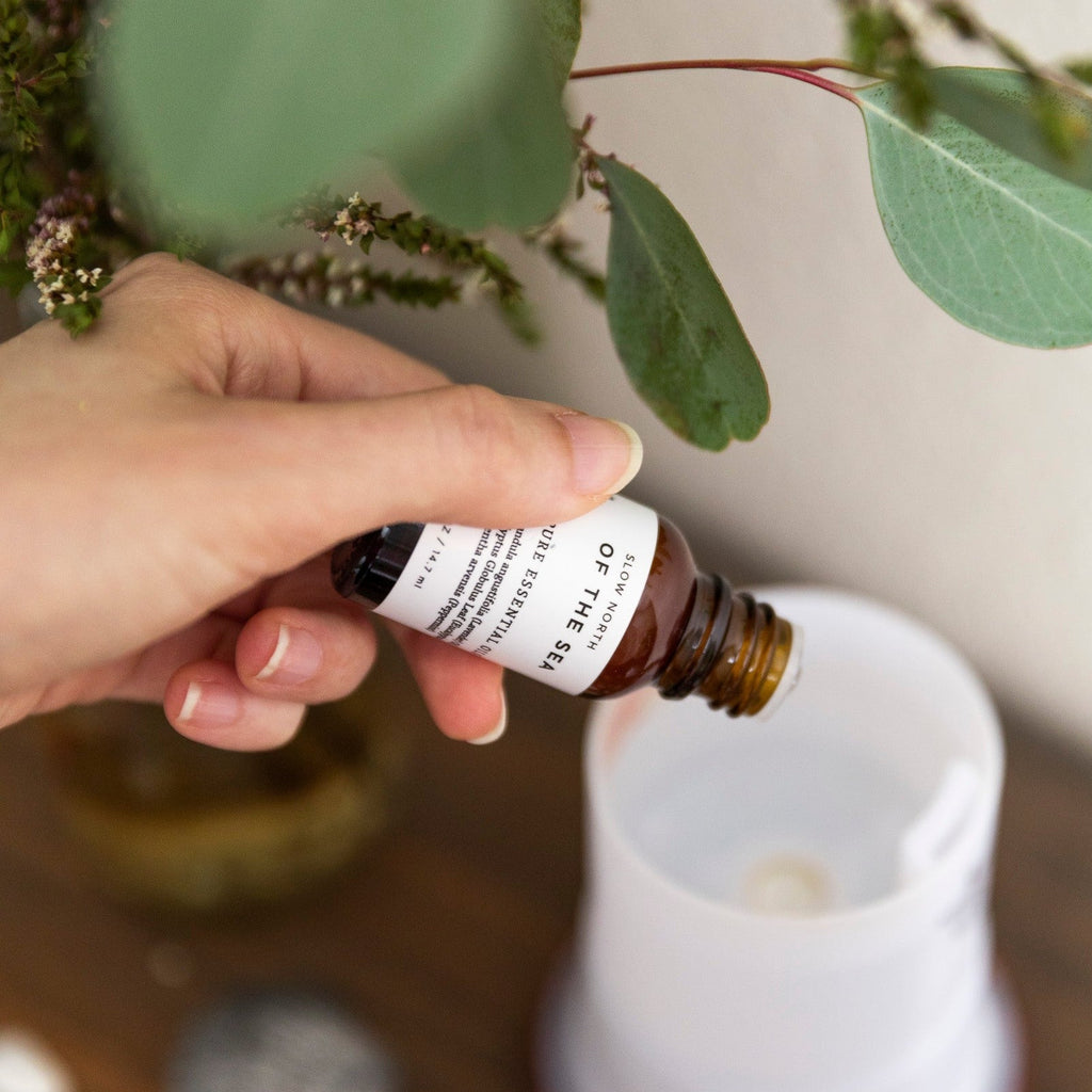 Essential Oil Diffuser Blends | 100% Pure | Flame-Free Aromatherapy | Amber Glass | 14 Scents | Slow North