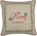 Merry Christmas with Holly Pillows