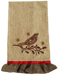 Holiday Bird on Twig Kitchen Towel