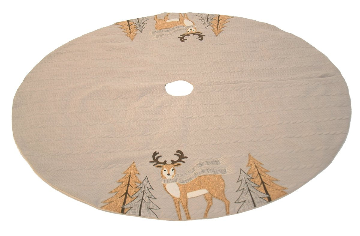 Cozy Reindeer Tree Skirt