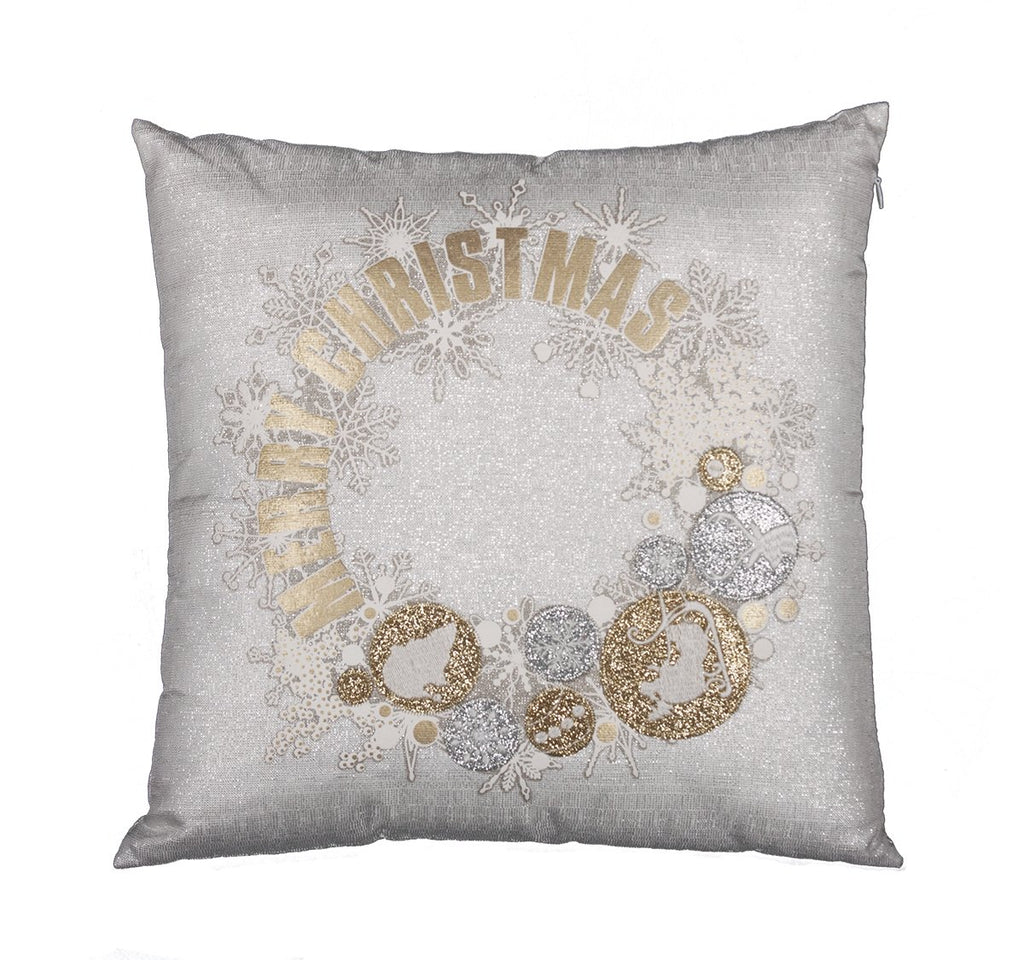 Ornament Wreath Pillow Cover