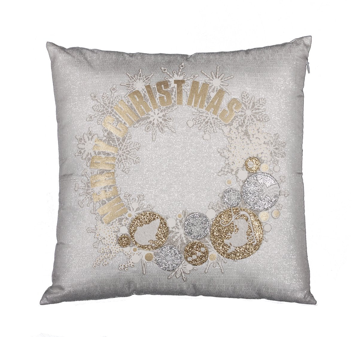 Ornament Wreath Pillow Cover