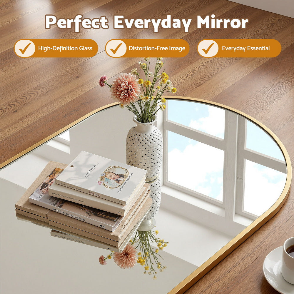Arched Wall Mirror Vanity Makeup Home Decor