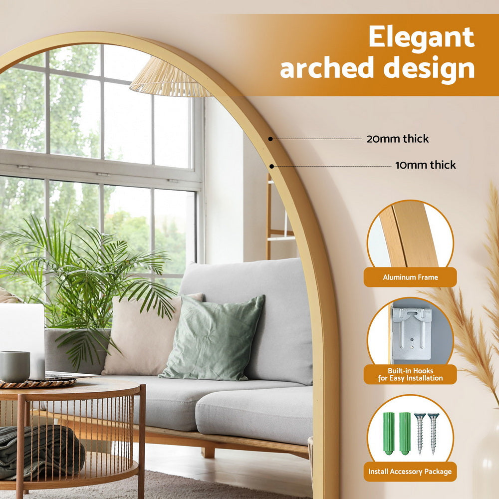 Arched Wall Mirror Vanity Makeup Home Decor