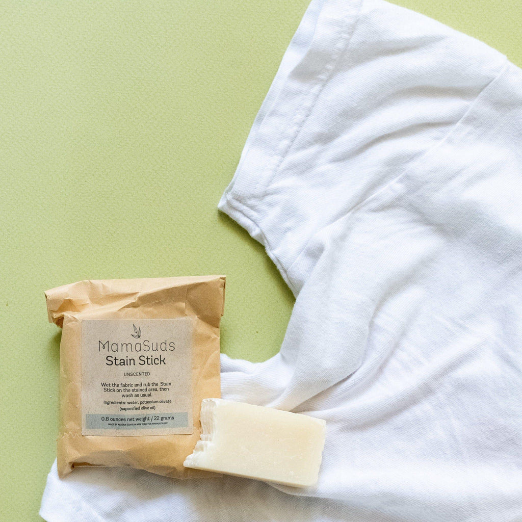 MamaSuds Laundry Stain Stick | Pure Olive Oil | Single Ingredient | Non-Toxic | Vegan | Palm & SLS Free