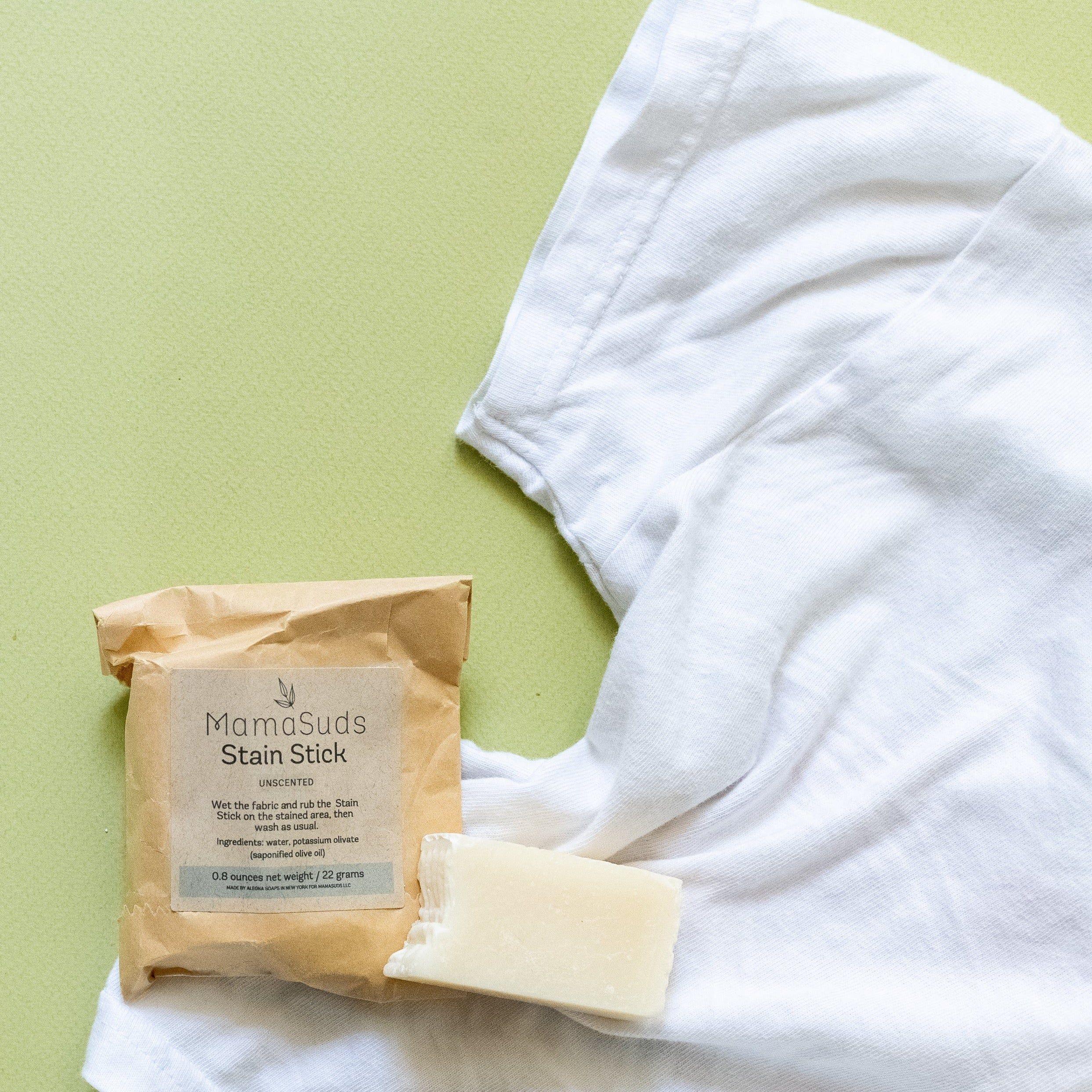 MamaSuds Laundry Stain Stick | Pure Olive Oil | Single Ingredient | Non-Toxic | Vegan | Palm & SLS Free