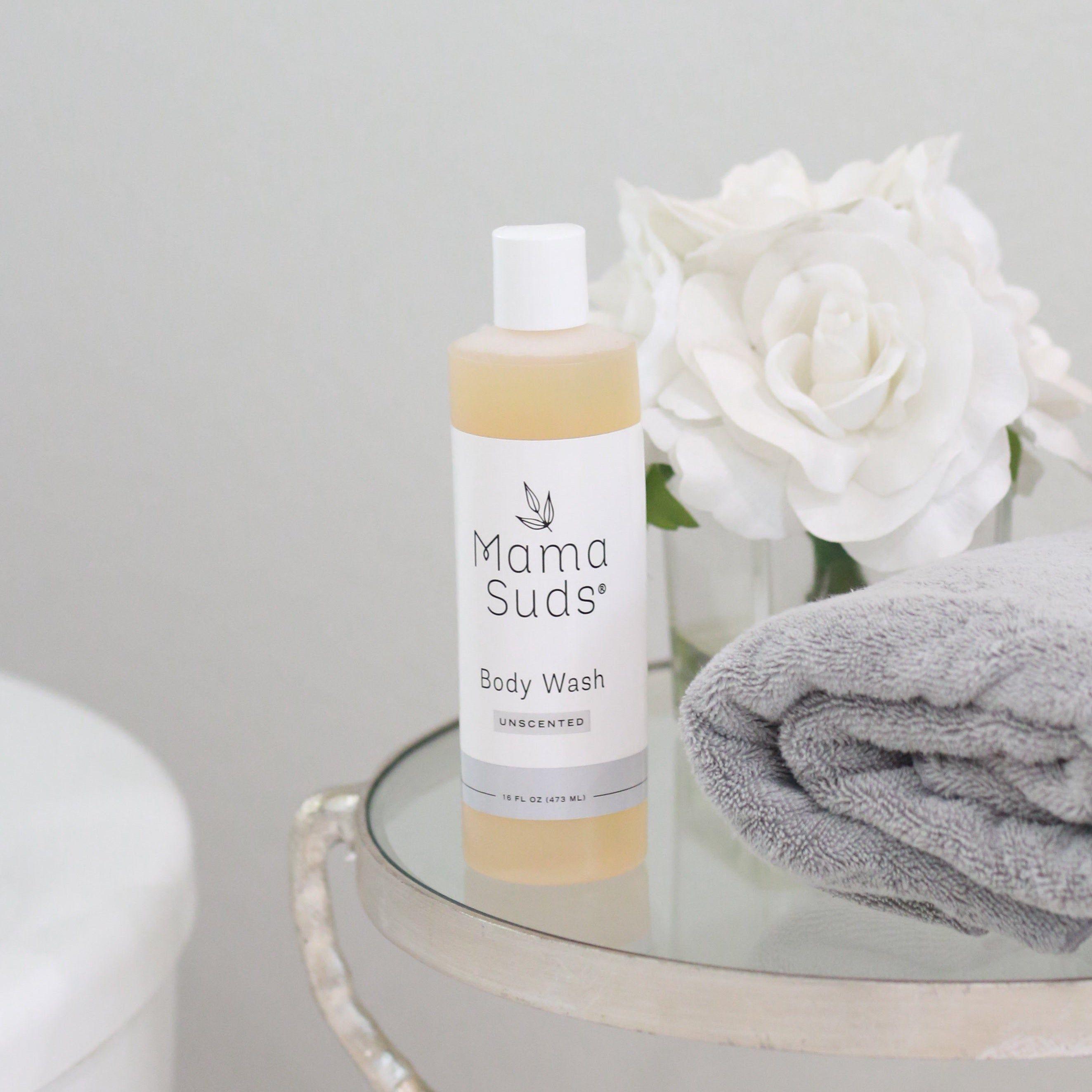 Body Wash | Pure Castile Soap | No Residue | No Synthetics | Lemon | Lavender | Unscented | Sensitive Skin Safe | MamaSuds