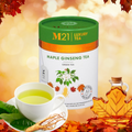 Maple Ginseng Luxury Green Tea | Canadian Ginseng & Wild Maple | Low Caffeine | 12 Compostable Pyramid Bags | Made in Canada | M21