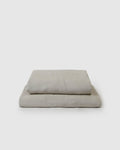Marcel Linen Sheet Set — Dove | French Flax Linen | Stonewashed | Sunday Morning