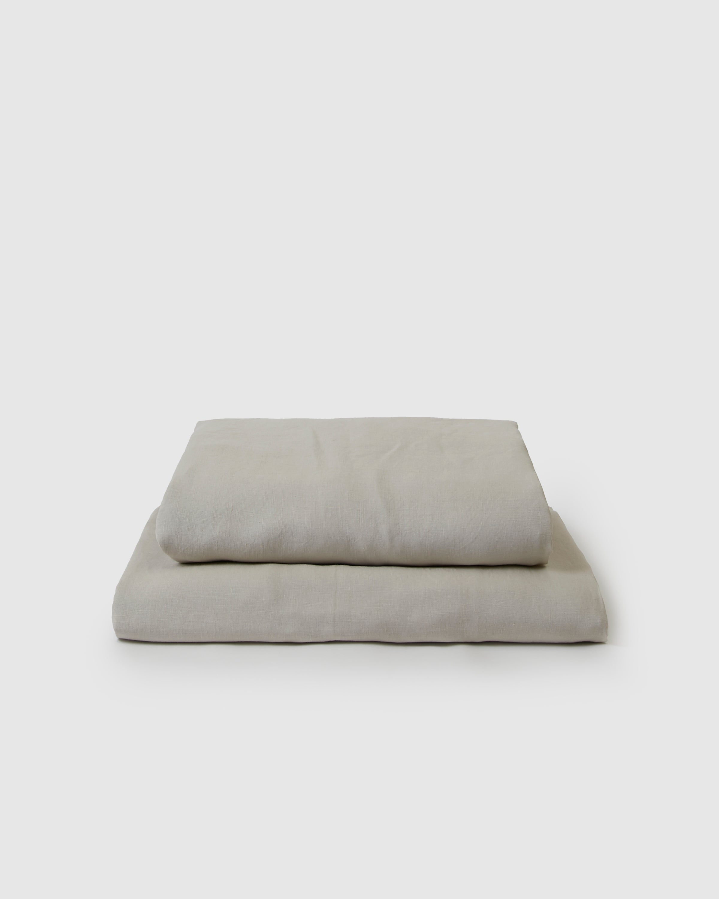 Marcel Linen Sheet Set — Dove | French Flax Linen | Stonewashed | Sunday Morning