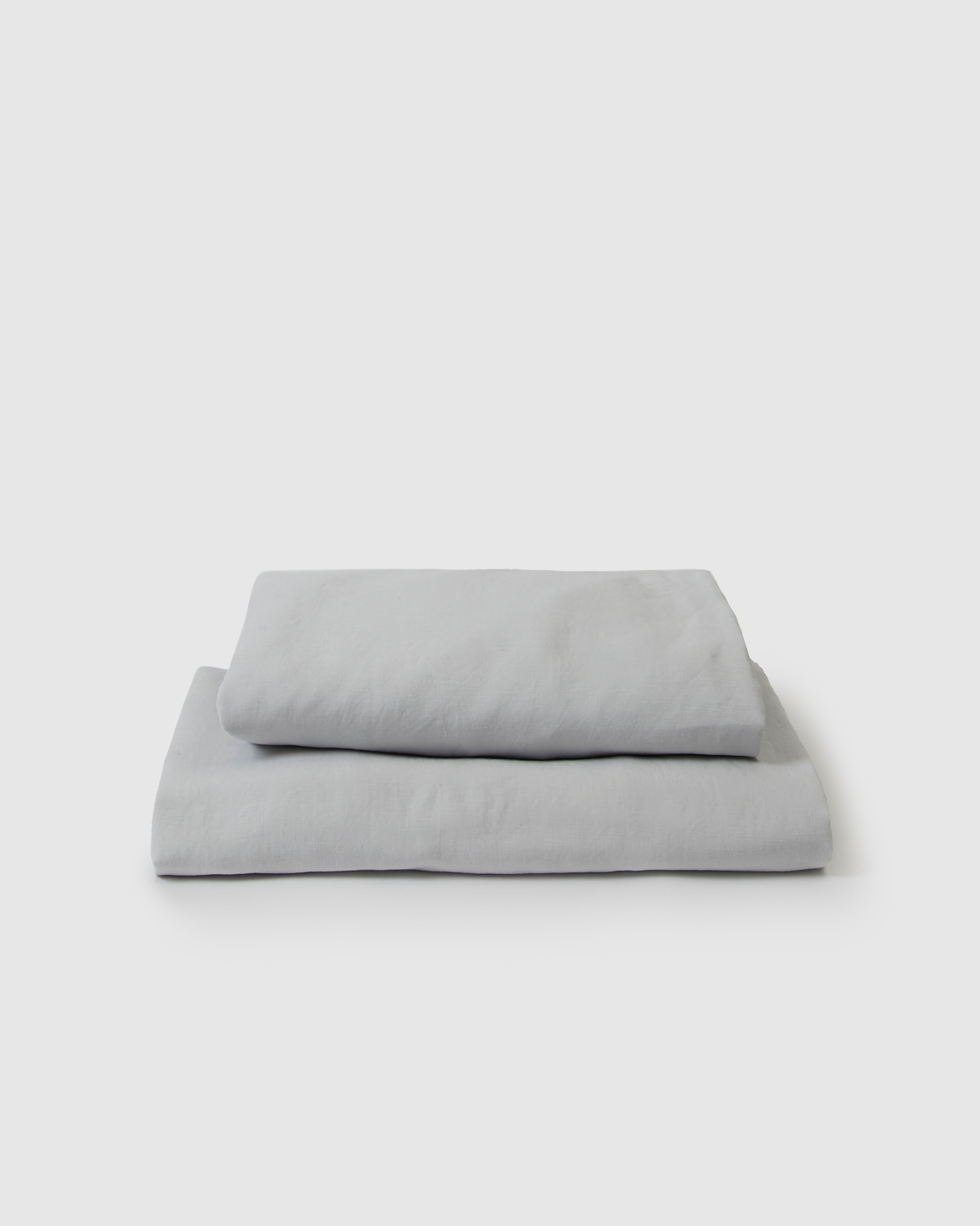 Marcel Linen Sheet Set | Glacier | 100% French Flax | Stonewashed | Fitted & Flat | 4 Sizes | SUNDAY MORNING
