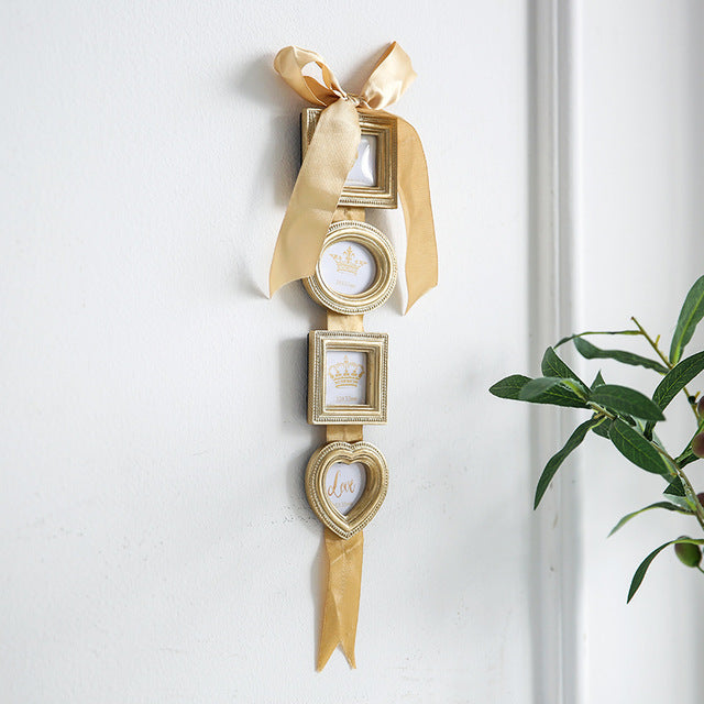 Set of 4 Square Hanging Picture Frames | European Style