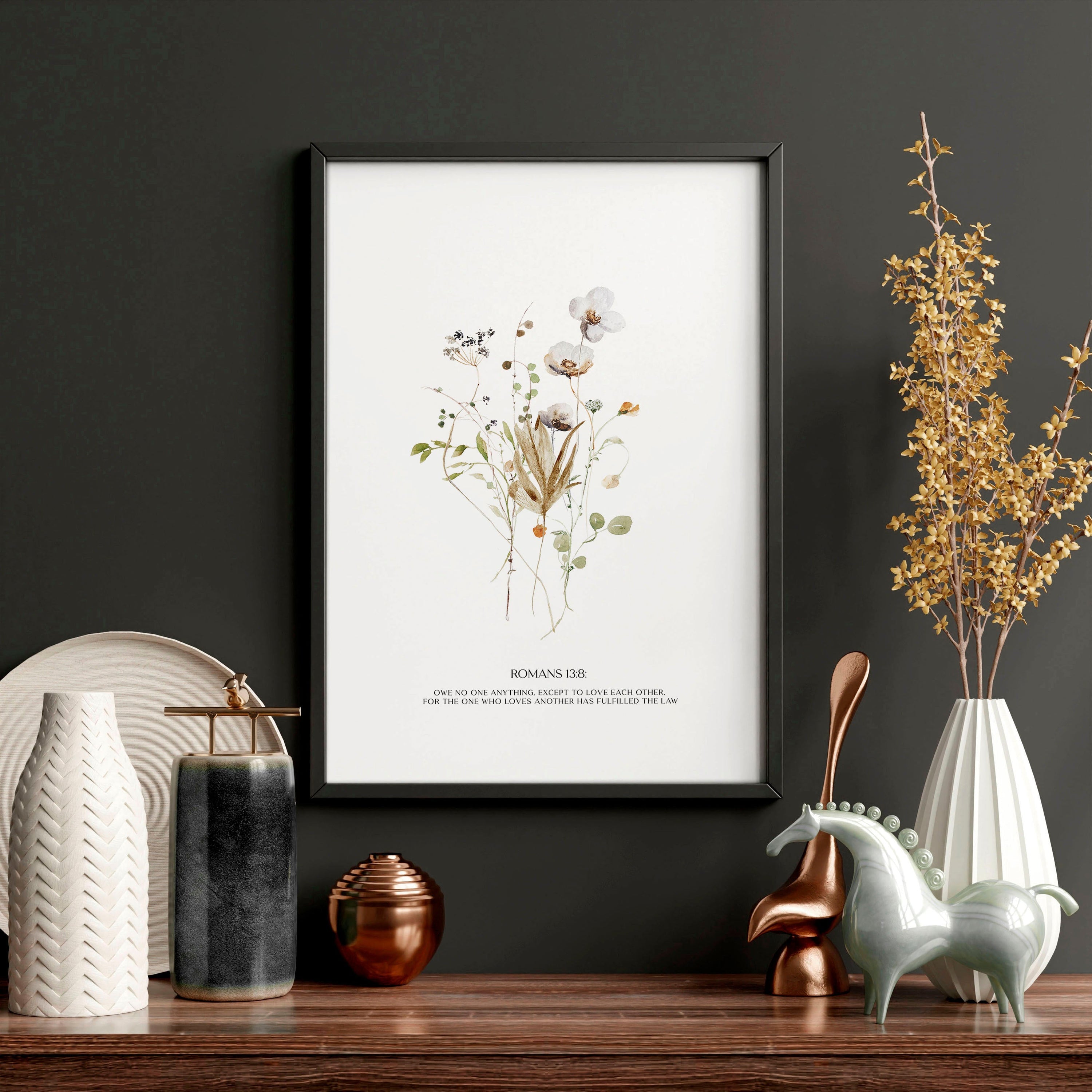 Bible quote wall art | set of 3 Christian wall art prints