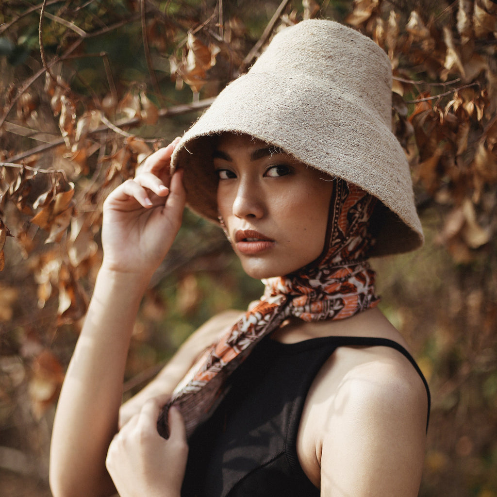 The Naomi Jute Bucket Hat | 100% Natural Jute | Sun Protection | BrunnaCo