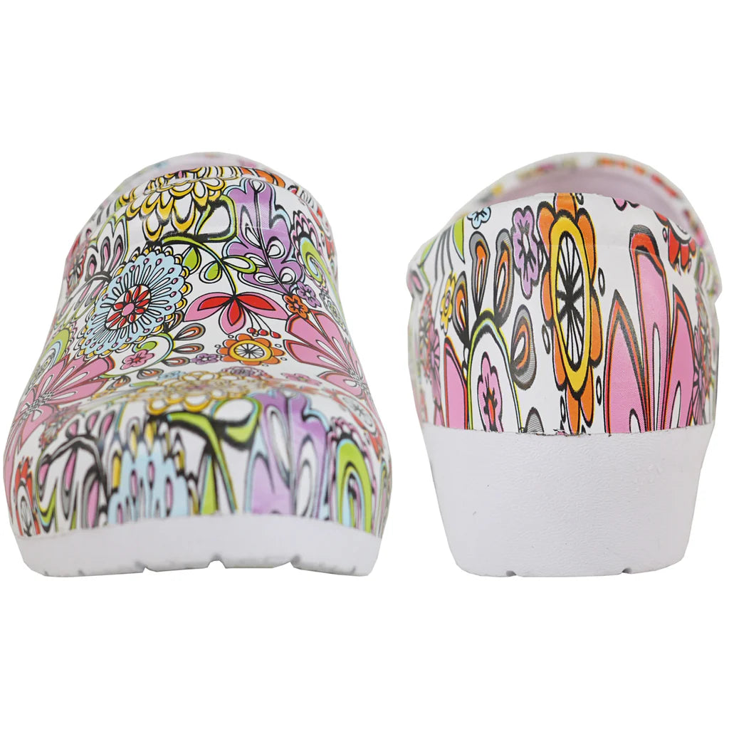 Women Slip Resistant Clog Flower-1