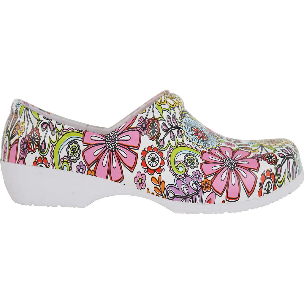 Women Slip Resistant Clog Flower-1