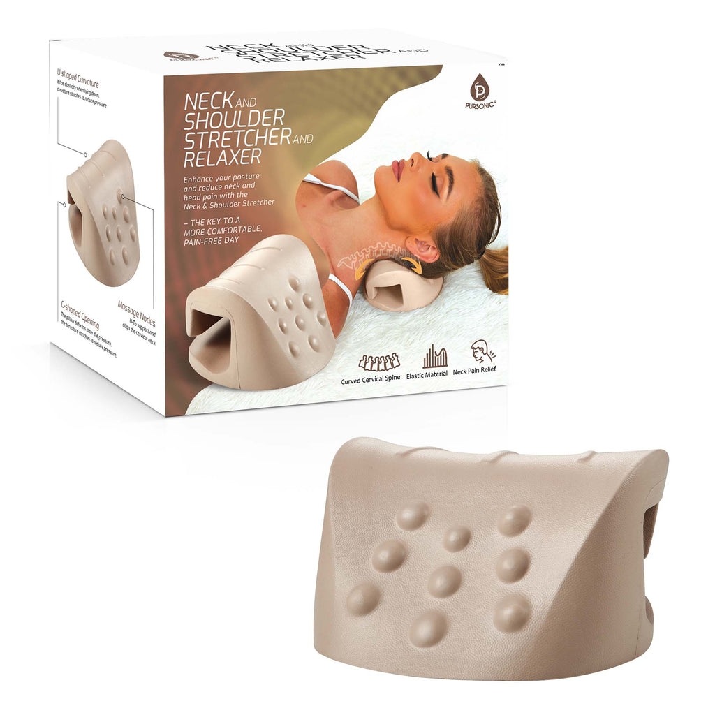 Pursonic Neck & Shoulder Stretcher for Posture & Pain Relief