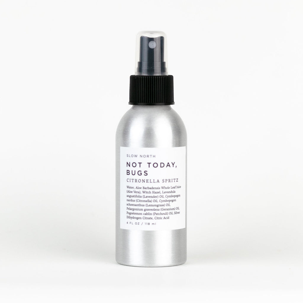 Not Today, Bugs | Natural Bug Repellent Spray | Essential Oils & Aloe Vera | 4 fl oz | Slow North