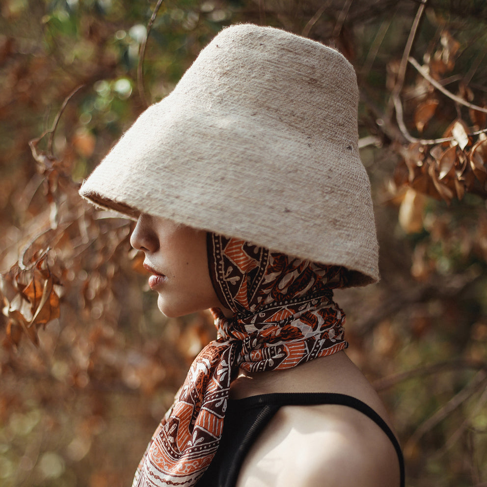 The Naomi Jute Bucket Hat | 100% Natural Jute | Sun Protection | BrunnaCo
