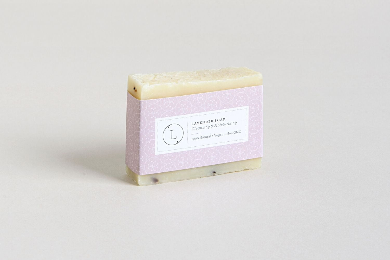 2 x Lavender Natural Soap Bars | Cold-Process Handmade | Olive Oil, Shea Butter & Real Lavender Buds | 4 oz Each | Lizush