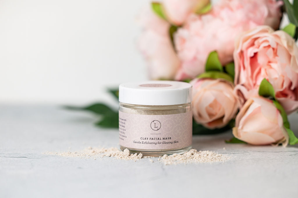 LOVE Special Gift Box | 7-Piece Natural Lavender Spa Set | Clay Mask, Candle, Flower Soap & More | Personalized | Lizush