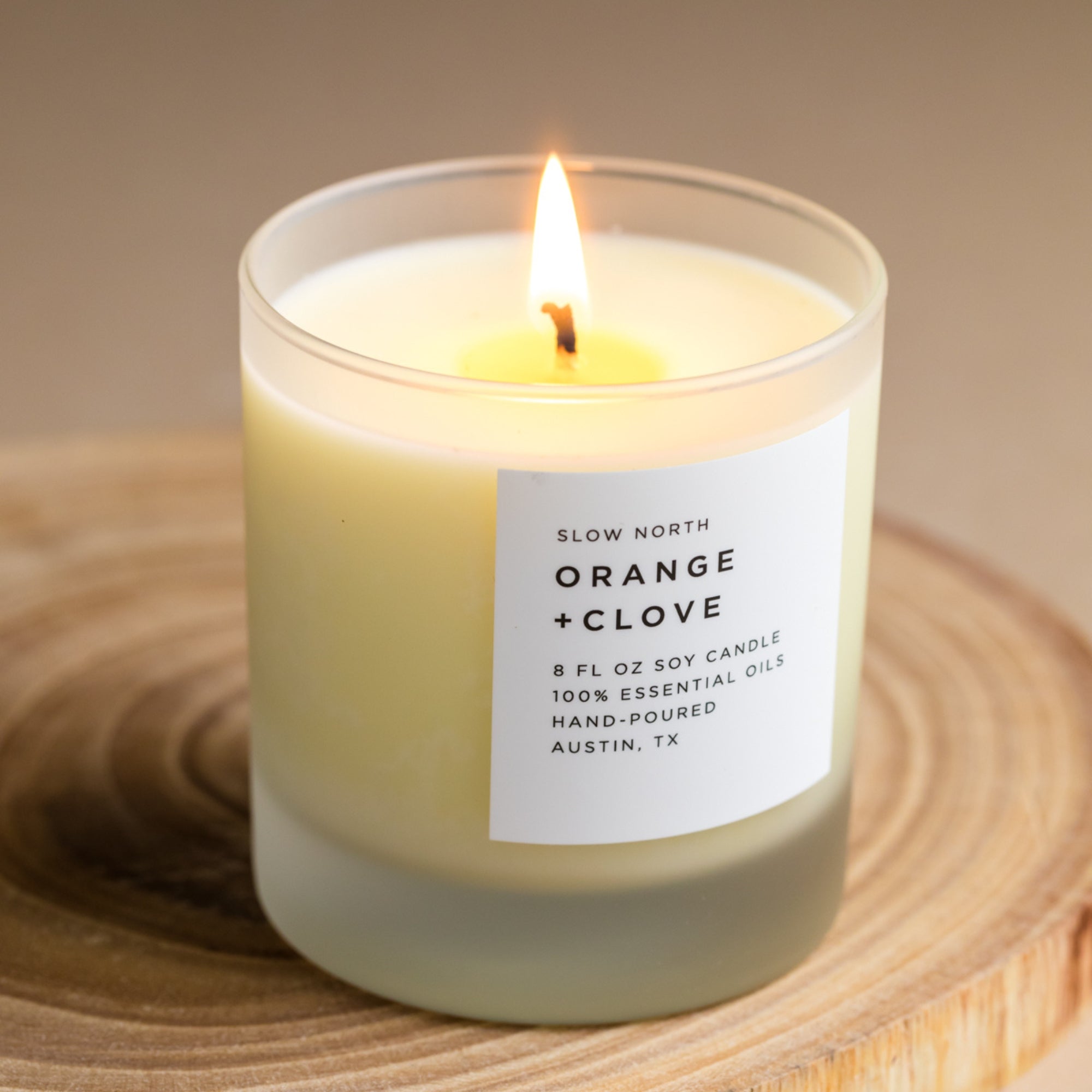 Orange + Clove | Signature Candle | Crafted in Austin, Texas | Eco-Friendly | Slow North