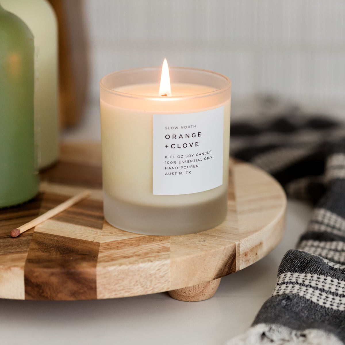 Orange + Clove | Signature Candle | Crafted in Austin, Texas | Eco-Friendly | Slow North