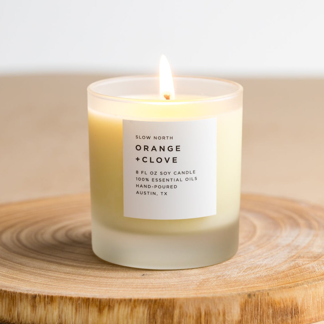 Orange + Clove | Signature Candle | Crafted in Austin, Texas | Eco-Friendly | Slow North
