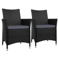 Gardeon Outdoor Dining Chairs Patio Furniture Wicker Garden Cushion