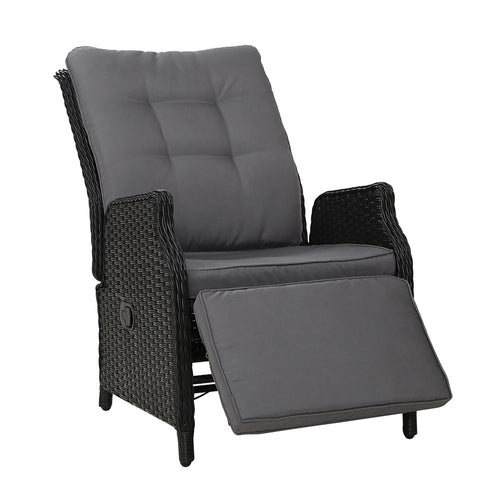 Gardeon Recliner Chairs Sun lounge Wicker Lounger Outdoor Furniture