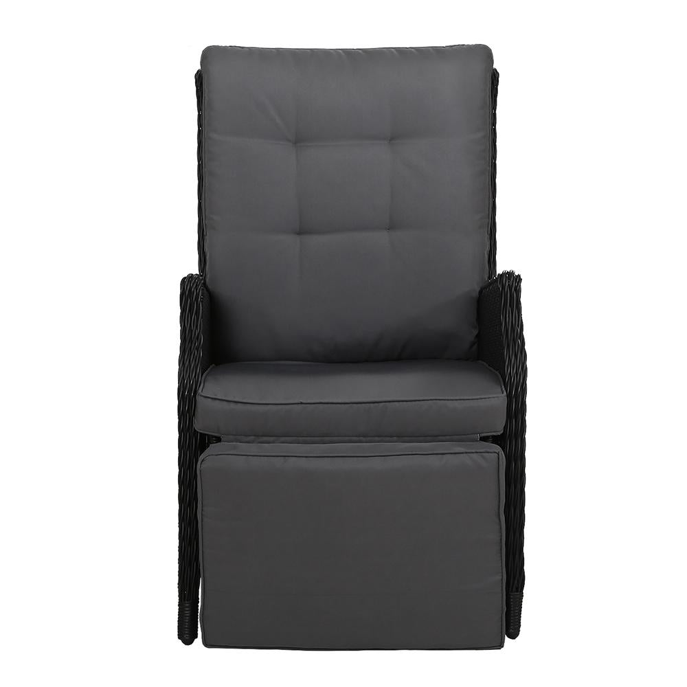 Gardeon Recliner Chairs Sun lounge Wicker Lounger Outdoor Furniture
