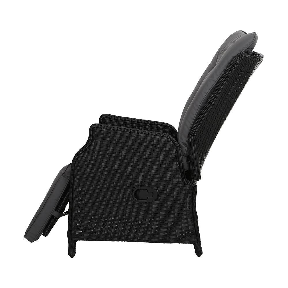 Gardeon Recliner Chairs Sun lounge Wicker Lounger Outdoor Furniture