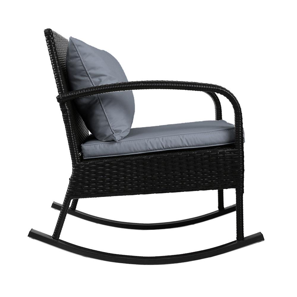 Gardeon Outdoor Furniture Rocking Chair Wicker Garden Patio Lounge