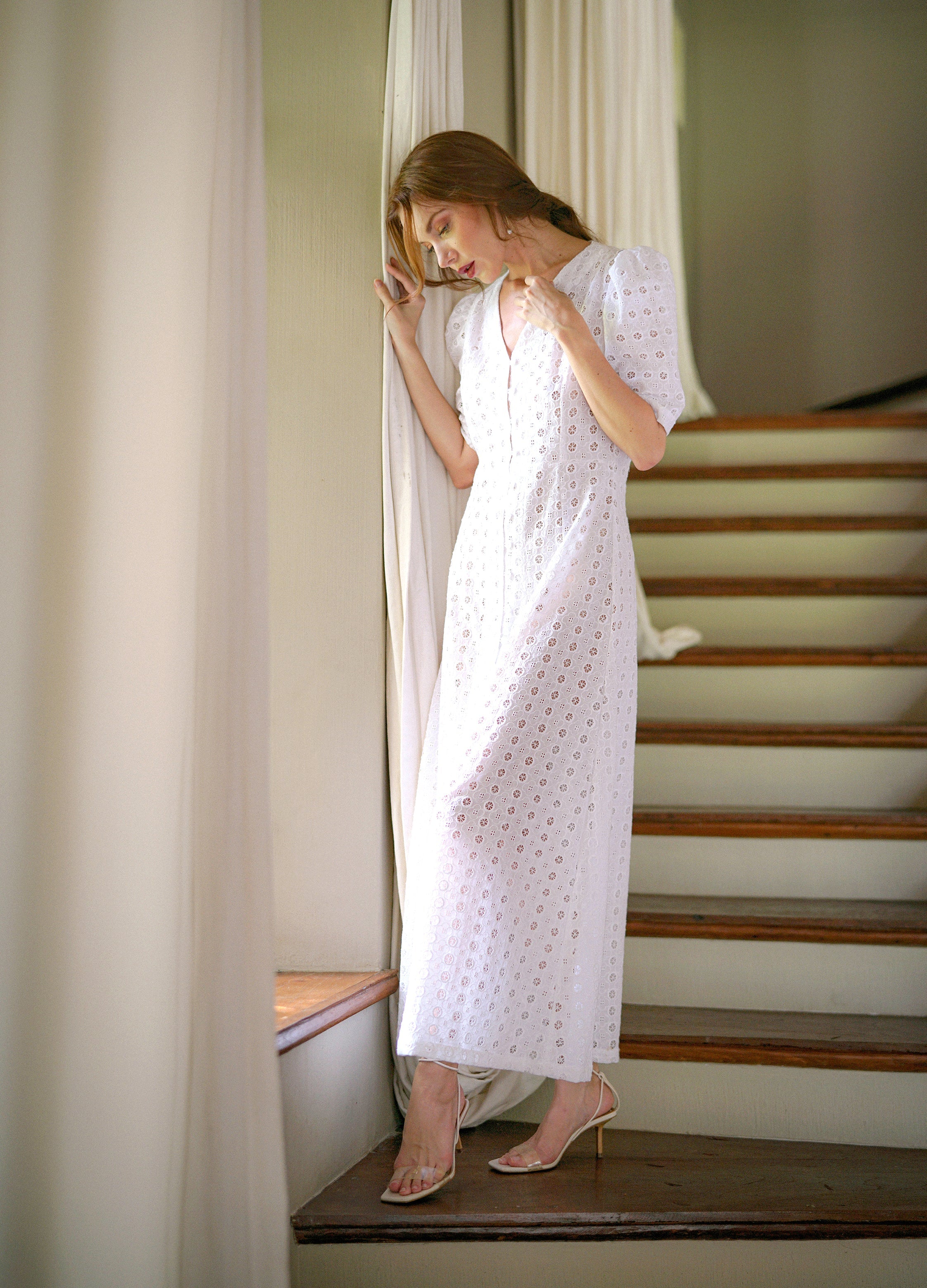 OLYMPIA Embroidered Cotton Dress | Made in Bali