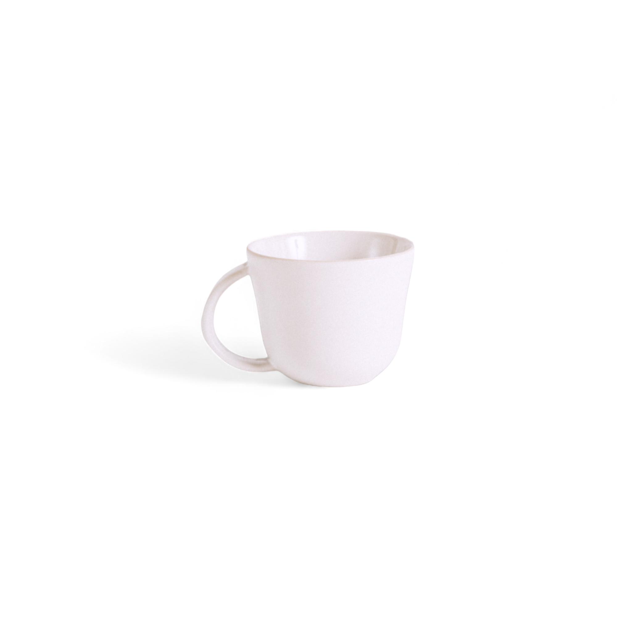 Tunisian Stoneware Mugs | Set of 4 | Matte White | Gharyan Stoneware