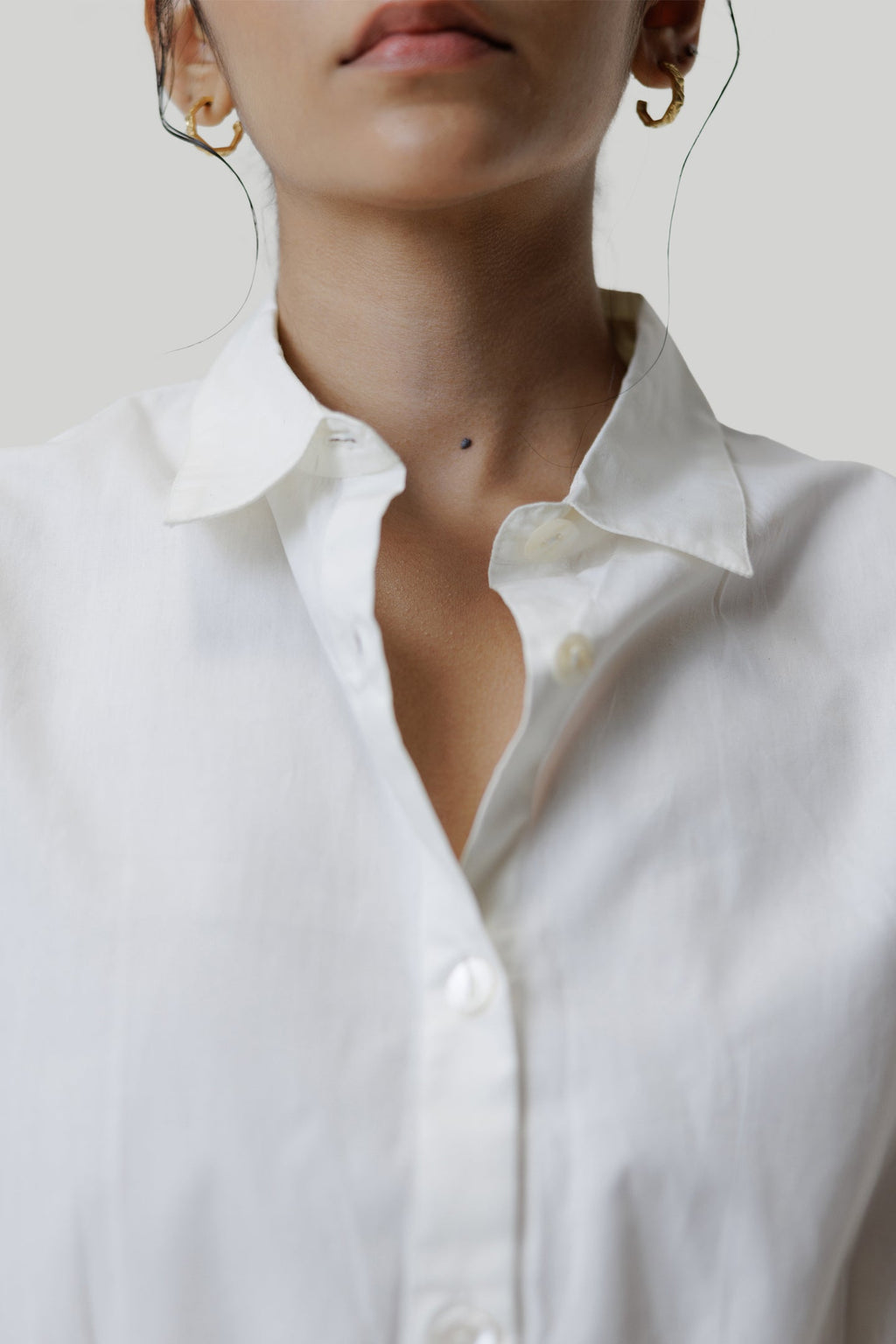 Summer Breeze Oversized Shirt in Off-White | 100% Organic Cotton