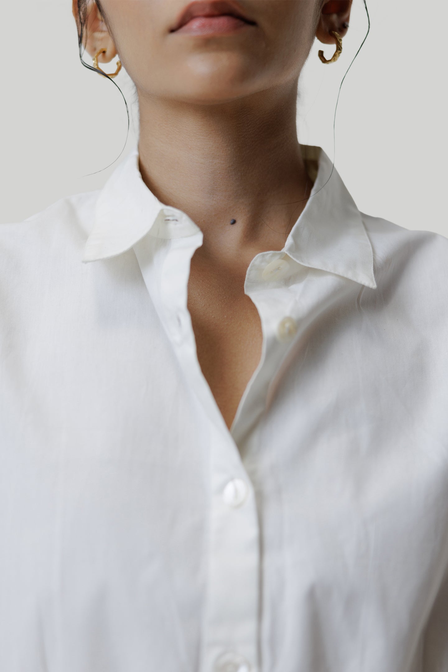 Summer Breeze Oversized Shirt in Off-White | 100% Organic Cotton