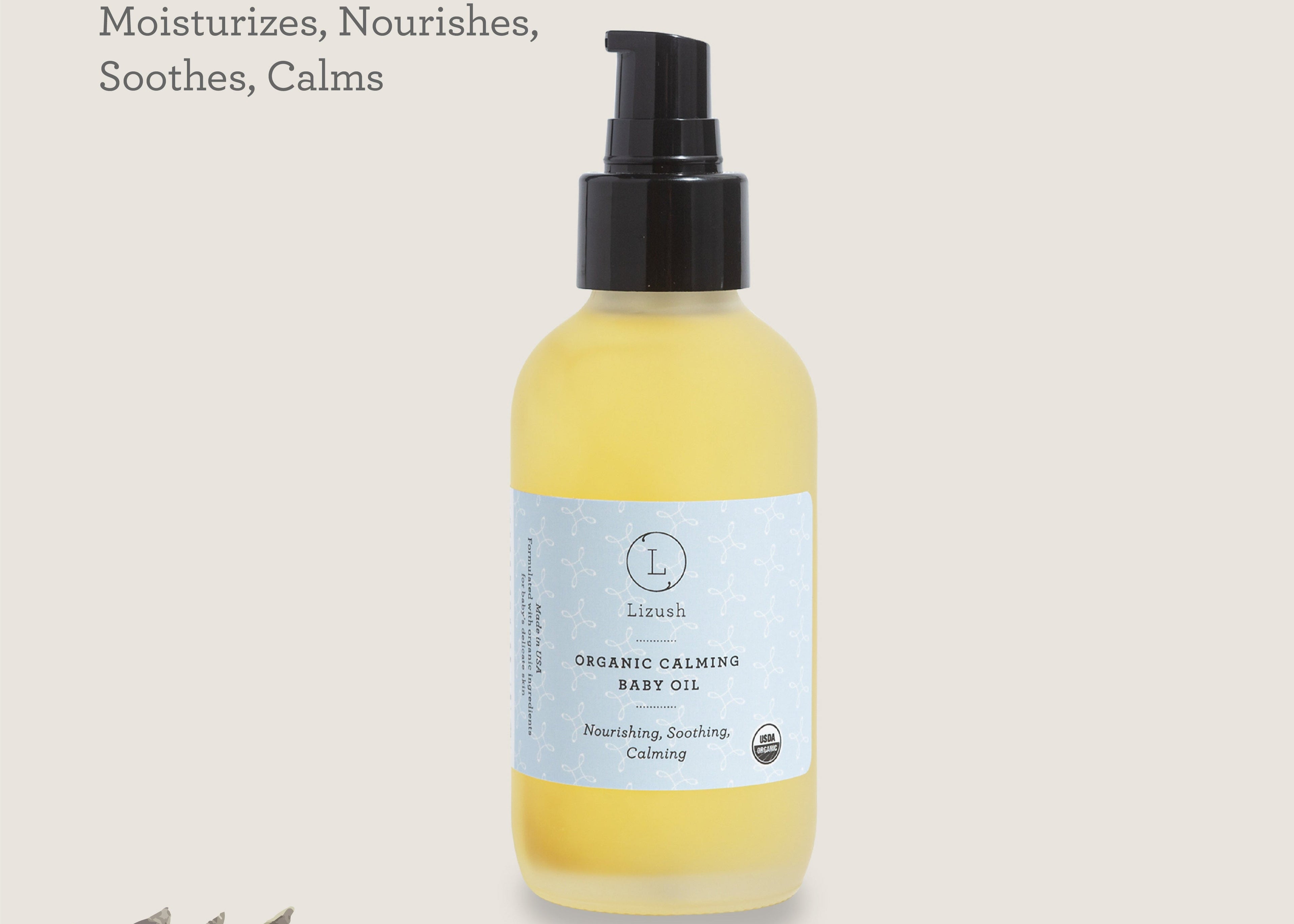 USDA Organic Calming Baby Oil – Natural Baby Skincare