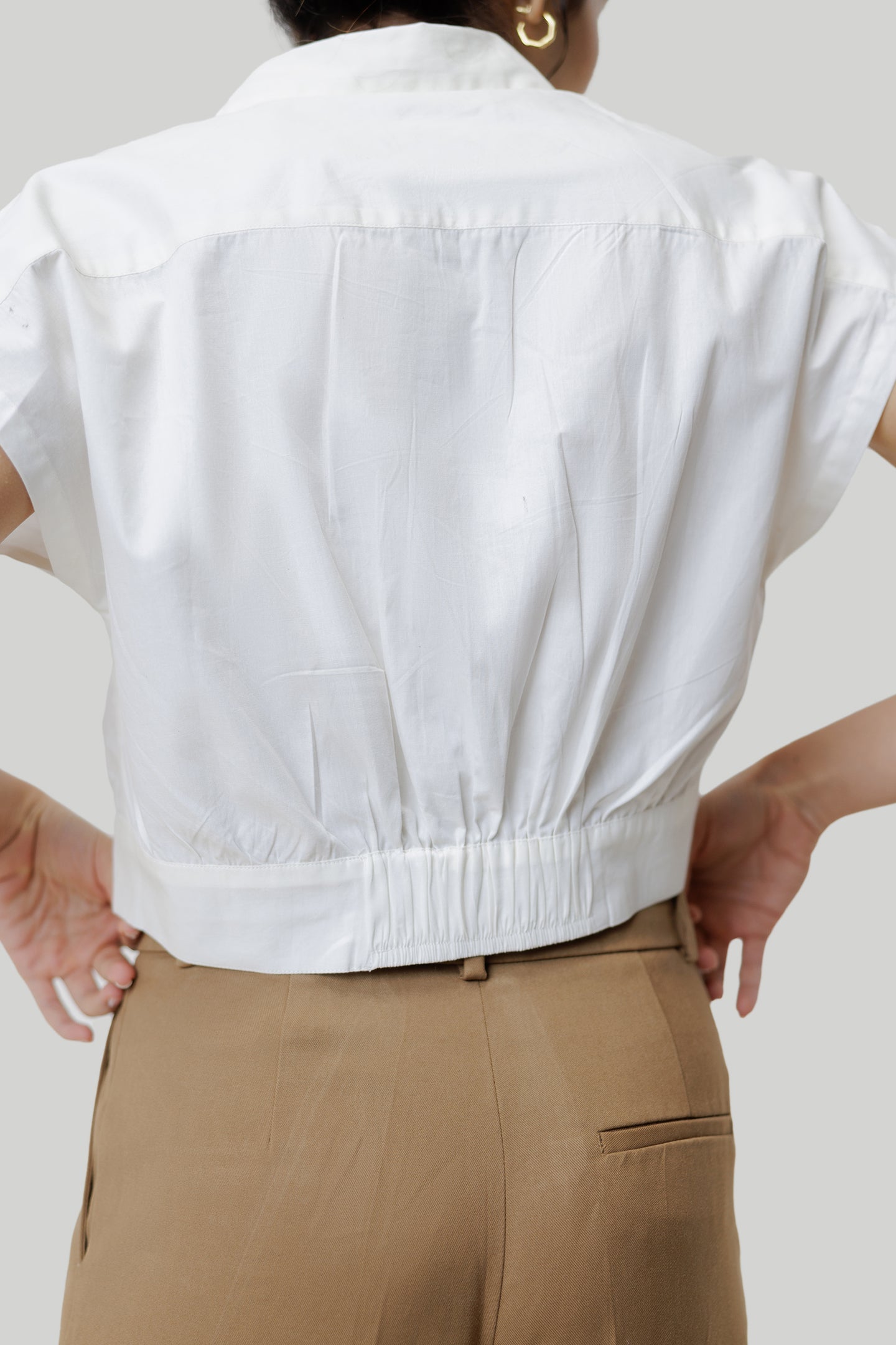 Summer Breeze Oversized Shirt in Off-White | 100% Organic Cotton