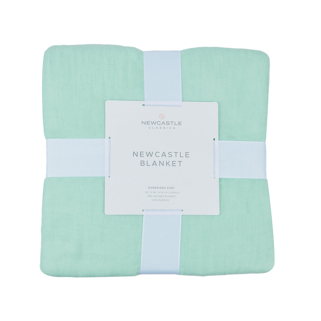 Seafoam Green Queen Bamboo Bed Blanket