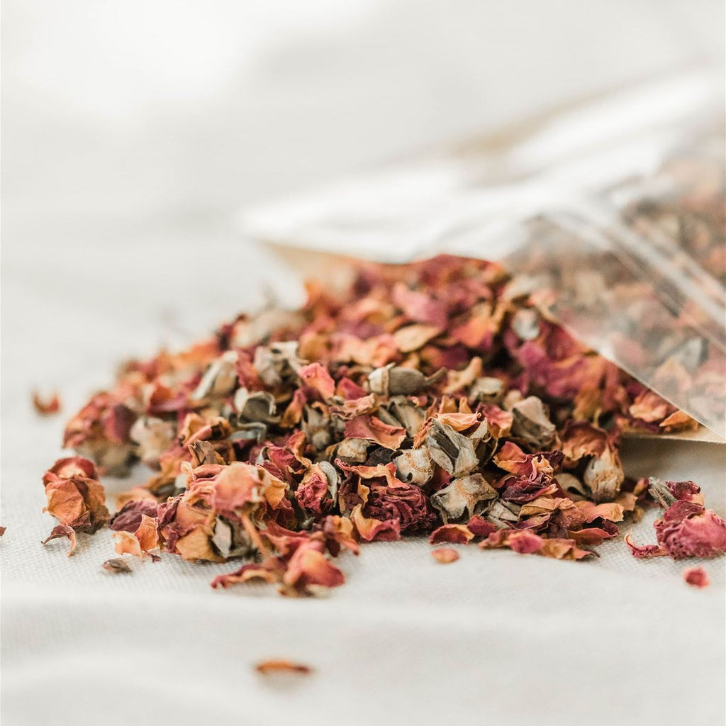 Organic Egyptian Rose Petals | Certified Organic | Rose Tea, Lattes & Bath Rituals | PAAVANI