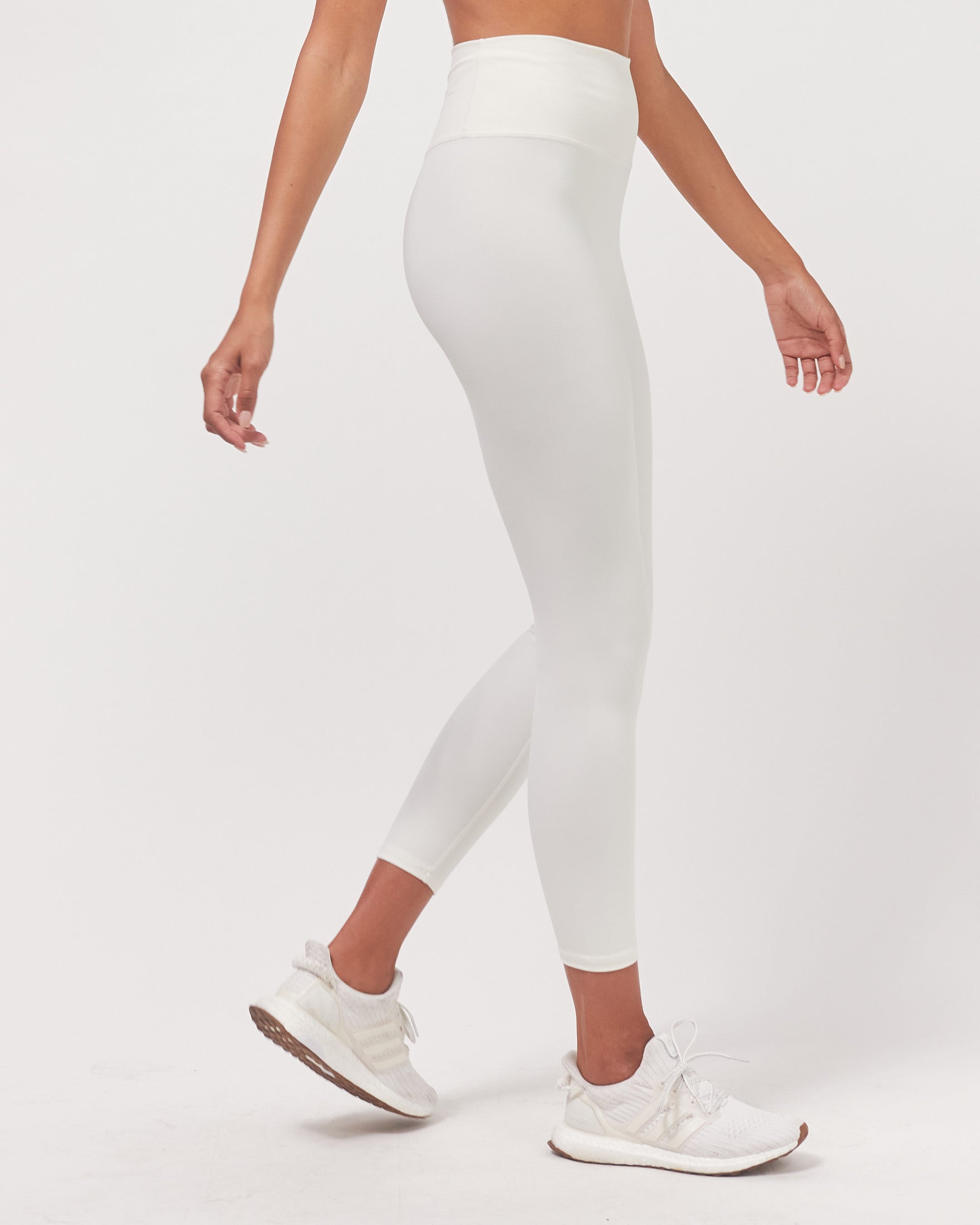 Feathersoft High-Waist Leggings 25" | Nylon-Spandex | Space Navy, Black, Smoke, Lilac & Off White