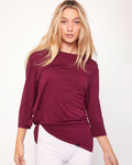 Side Tie 3/4 Sleeve Top