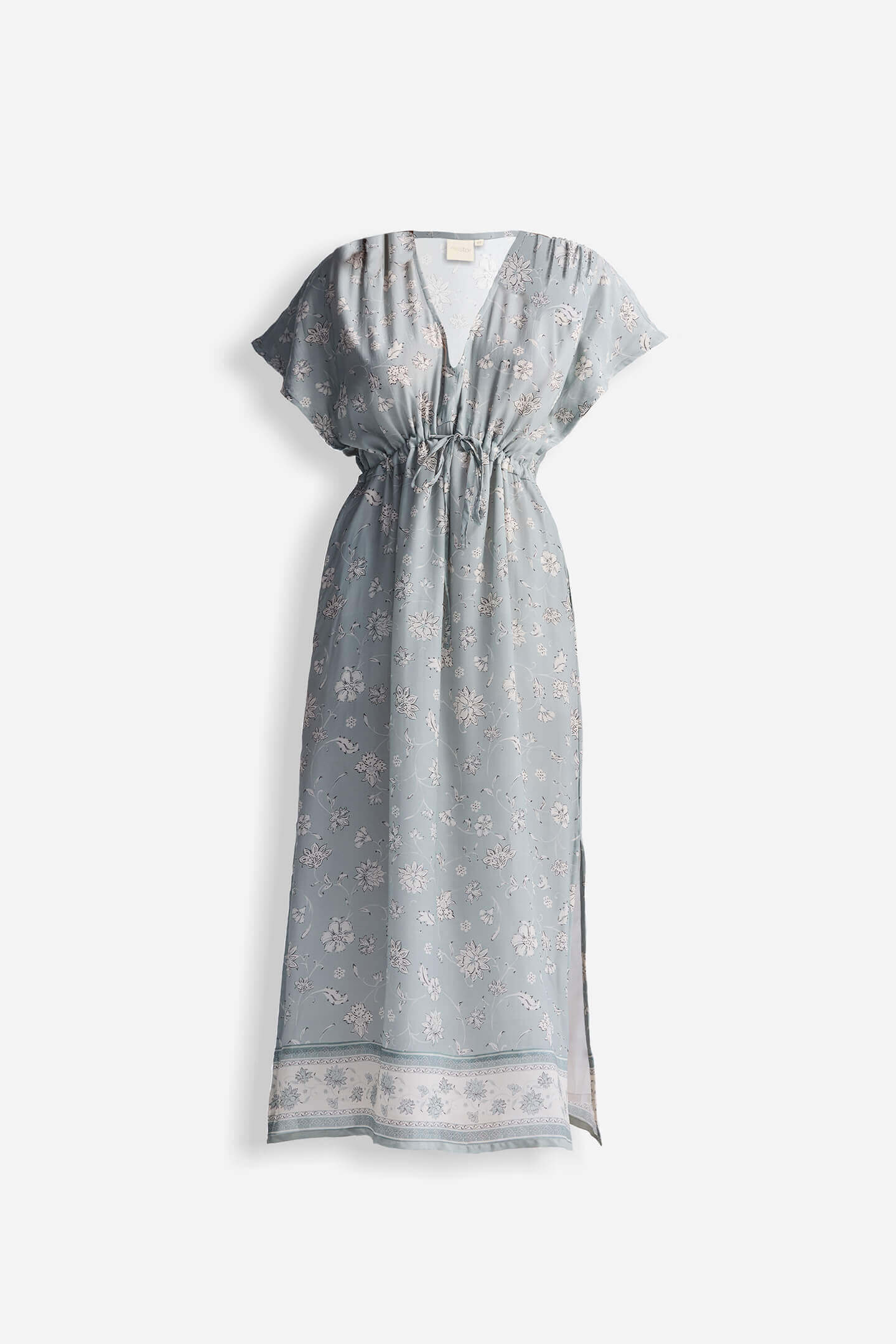 Gathered Maxi Dress – Sage Green | Serene Symphony
