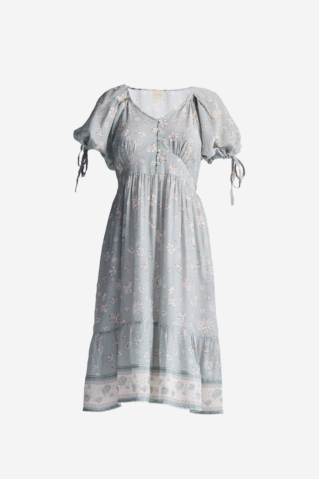 Serene Symphony Midi Dress in Sage Green