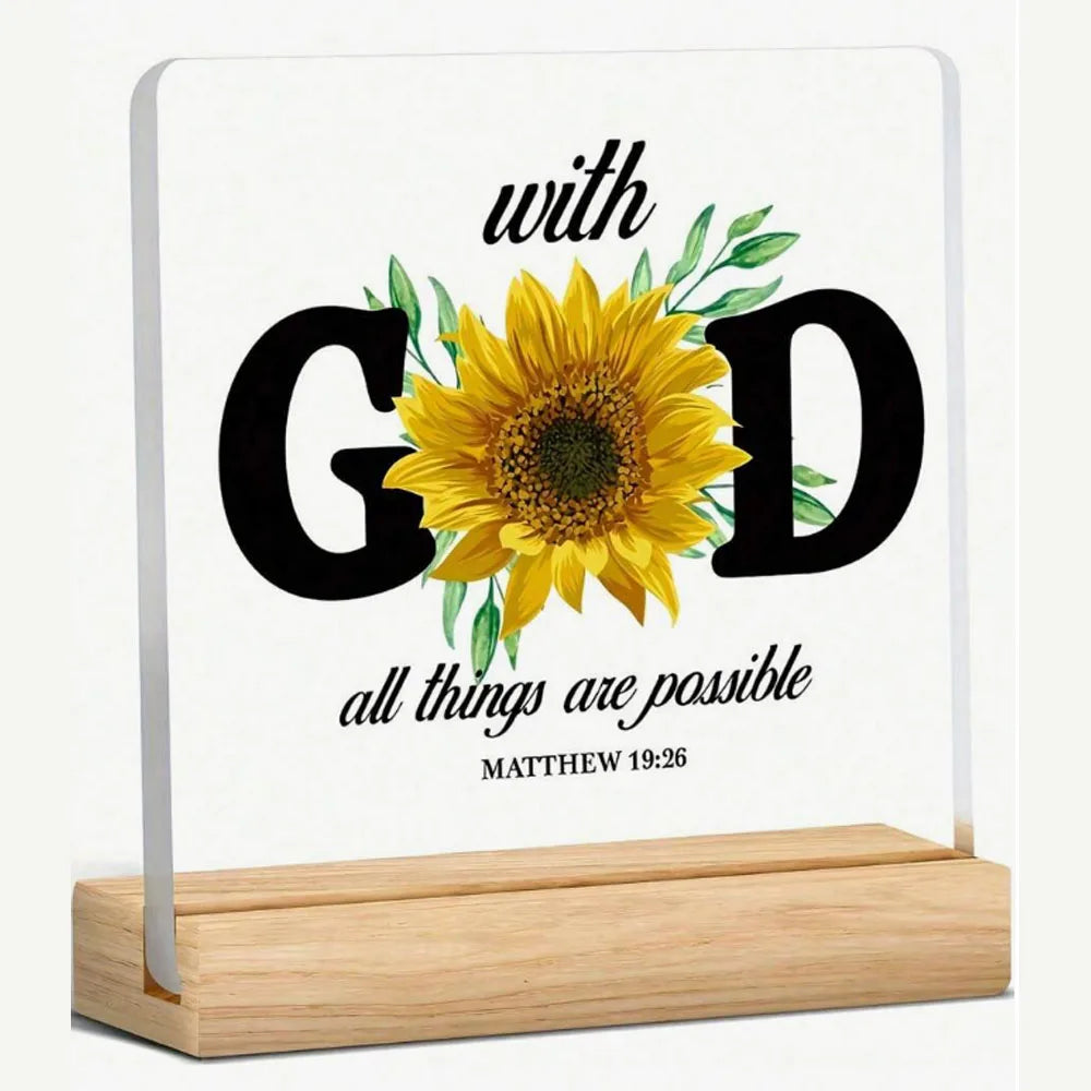 Christian Gift Bible With God All Things Are Possible